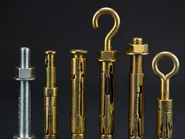 Brass-finish sleeve and eye anchors