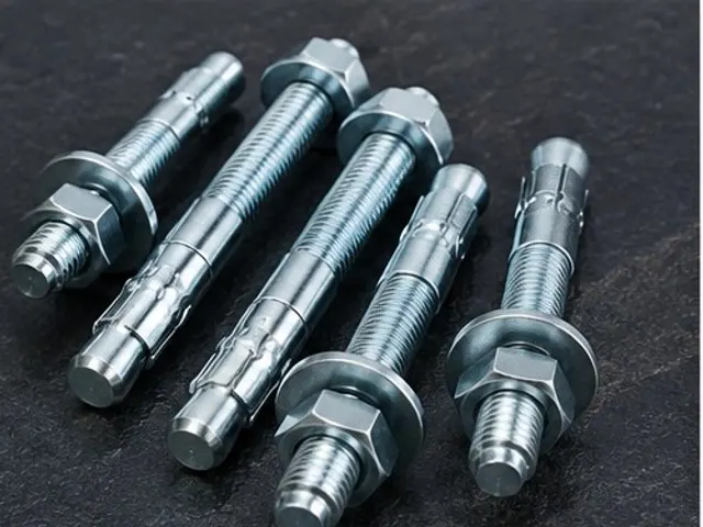 Sleeve anchors in zinc plate