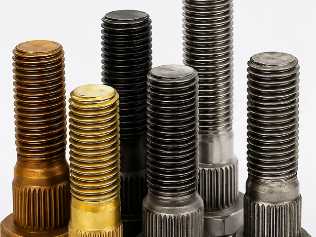 Heavy hex bolts in steel and brass