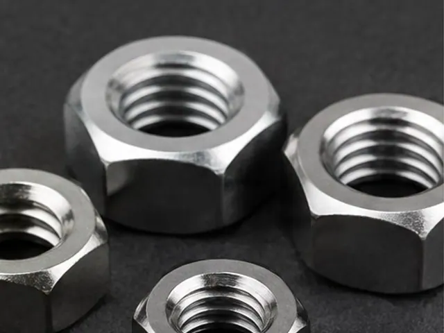Assorted hex and lock nuts