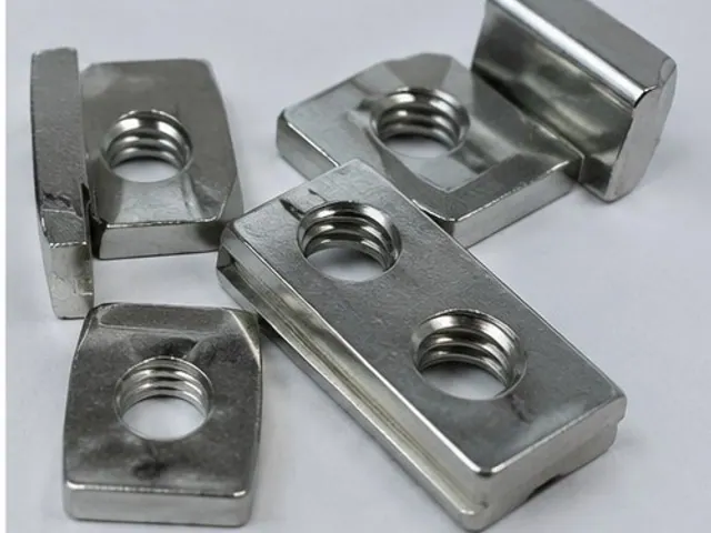 Square plate nuts