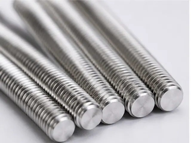 Threaded rods across diameters