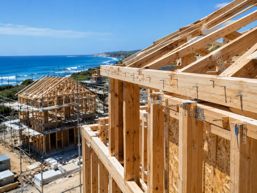 Coastal home construction framing